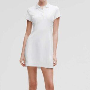 Lululemon Short-Sleeve Polo Dress White / White Size 6